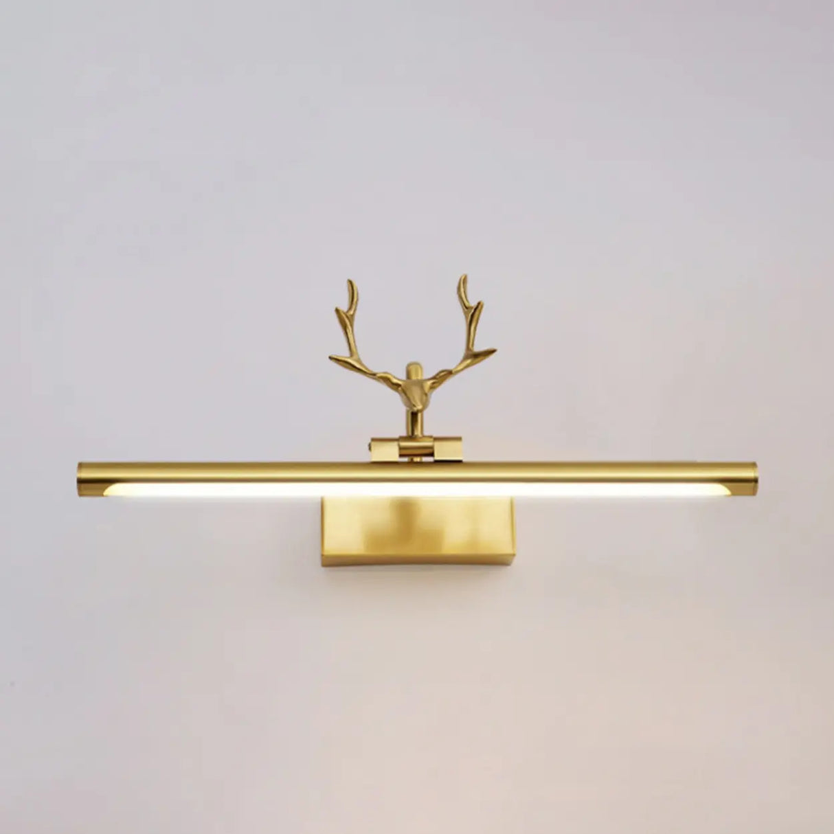 Decorative Gold Antlers Metal Bathroom Vanity Light Image - 13