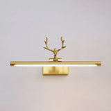 Decorative Gold Antlers Metal Bathroom Vanity Light Image - 13