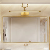 Decorative Gold Antlers Metal Bathroom Vanity Light Image - 2