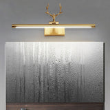 Decorative Gold Antlers Metal Bathroom Vanity Light Image - 4