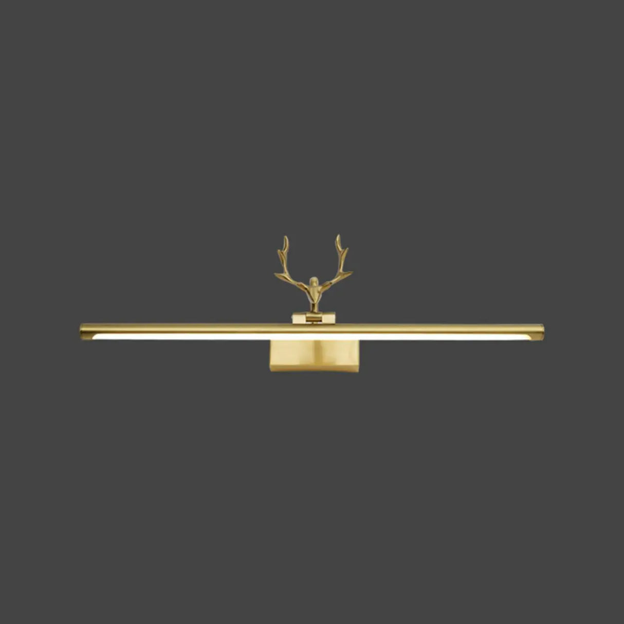 Decorative Gold Antlers Metal Bathroom Vanity Light Image - 8