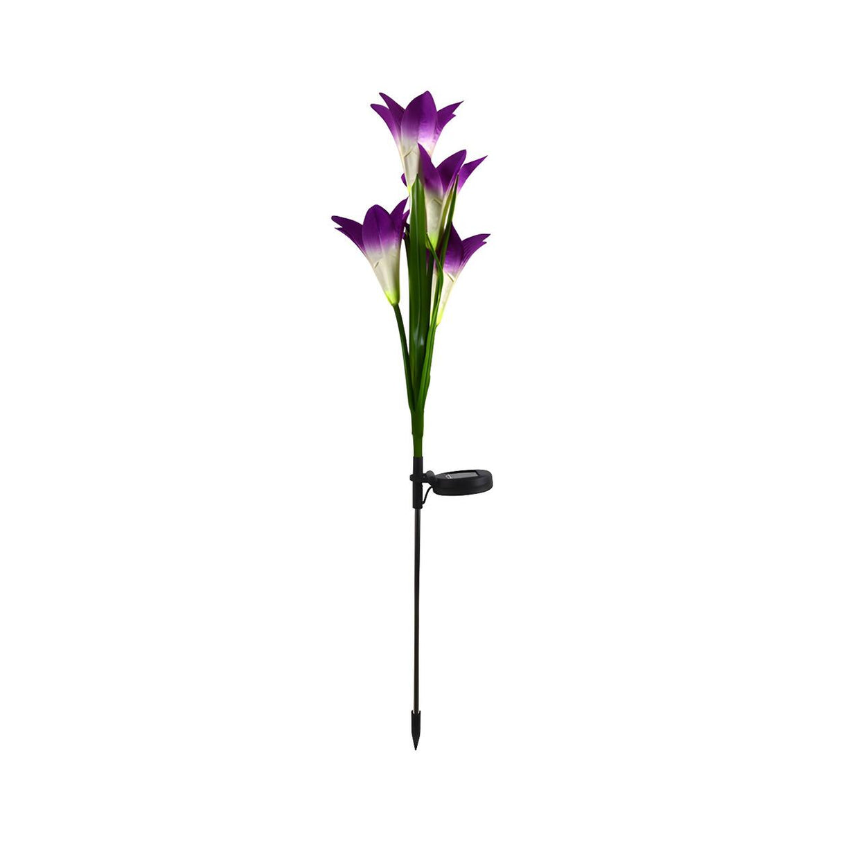 Decorative Plastic Lily Bouquet LED Landscape Lighting Image - 14