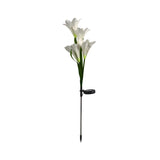 Decorative Plastic Lily Bouquet LED Landscape Lighting Image - 5