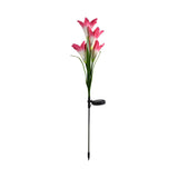 Decorative Plastic Lily Bouquet LED Landscape Lighting Image - 7