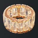 Decorative Ring Clear Crystal Gold Metal Wall Sconce Image - 9