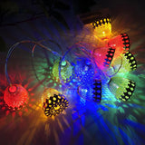 Decorative Warm Beige Bell LED Christmas String Lights Image - 2