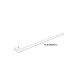 Desk Slim Strip White LED Flush Mount Ceiling Light Image - 15