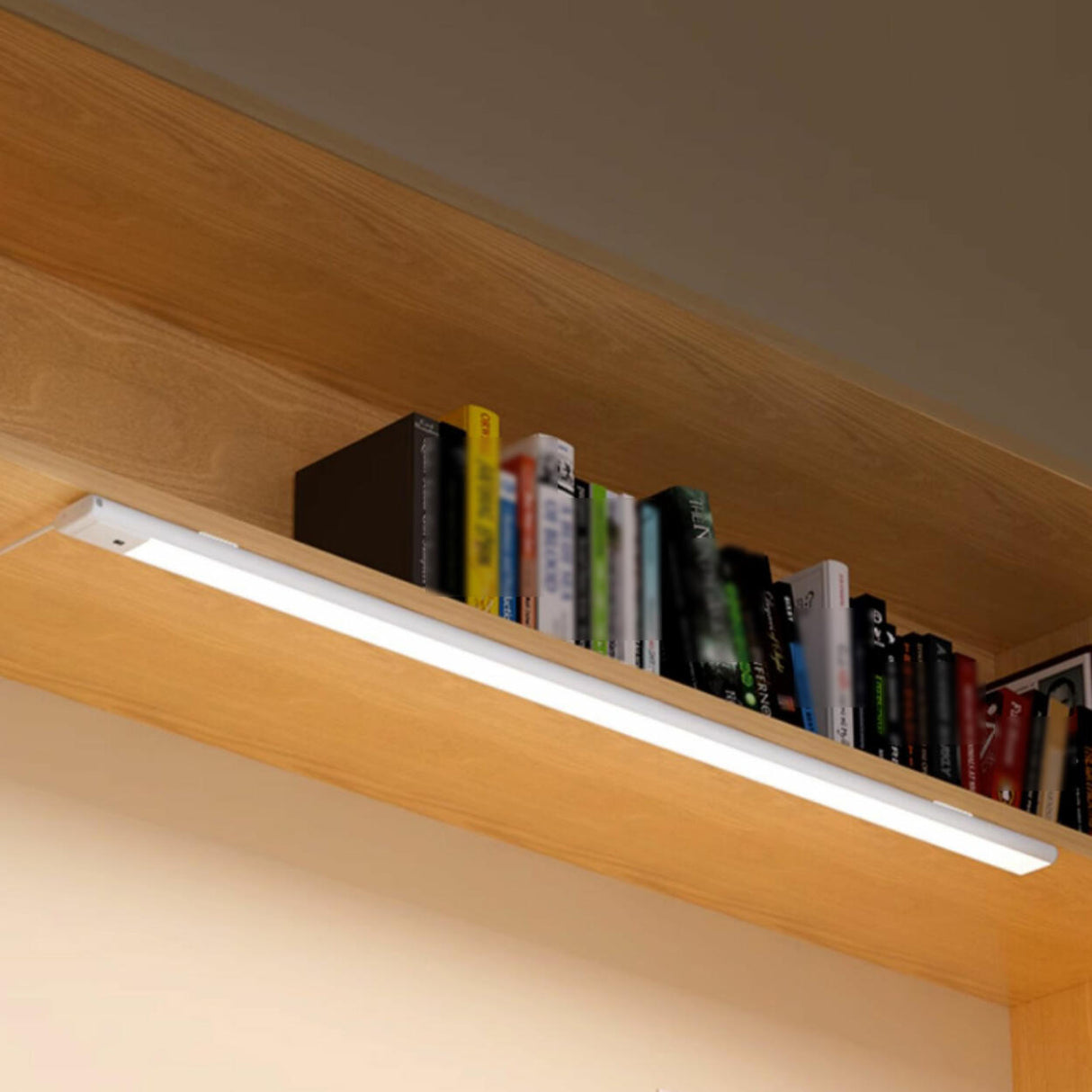 Desk Slim Strip White LED Flush Mount Ceiling Light Image - 3