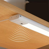 Desk Slim Strip White LED Flush Mount Ceiling Light Image - 7