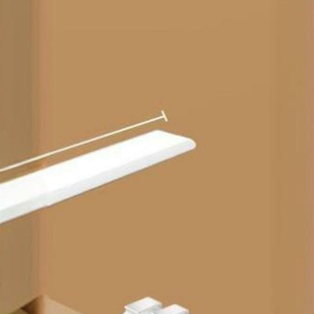 Desk Slim Strip White LED Flush Mount Ceiling Light Image - 8