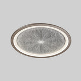 Dining Room Metal LED Circle Flush Mount Ceiling Light Image - 7