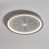 Dining Room Metal LED Circle Flush Mount Ceiling Light Image - 9