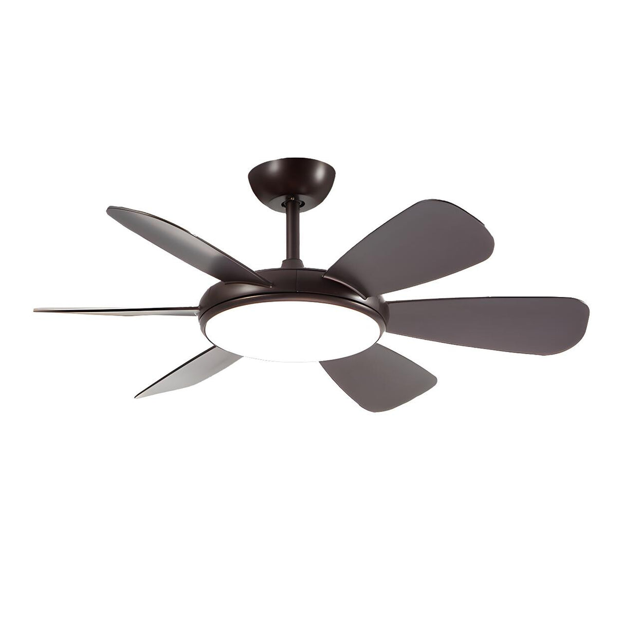 Dining Room Modern Simple Down Rod Ceiling Fan Light Image - 5