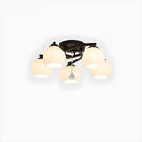 Dining Room Nordic Ball Semi-Flush Mount Light 3-Light Image - 3