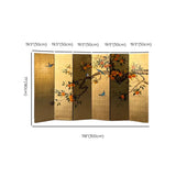 Double Sided Print Folding Persimmon Room Divider Screen Image - 10