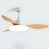 Down Rod 5 Blade Modern Wood Ceiling Fan with LED Light Image - 9