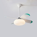 Down Rod Simple Cloud Modern Ceiling Fan with Light Image - 2