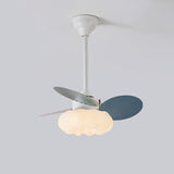 Down Rod Simple Cloud Modern Ceiling Fan with Light Image - 8