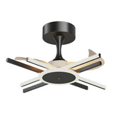 Down Rod Starburst Modern LED Ceiling Fan with Light Image - 9