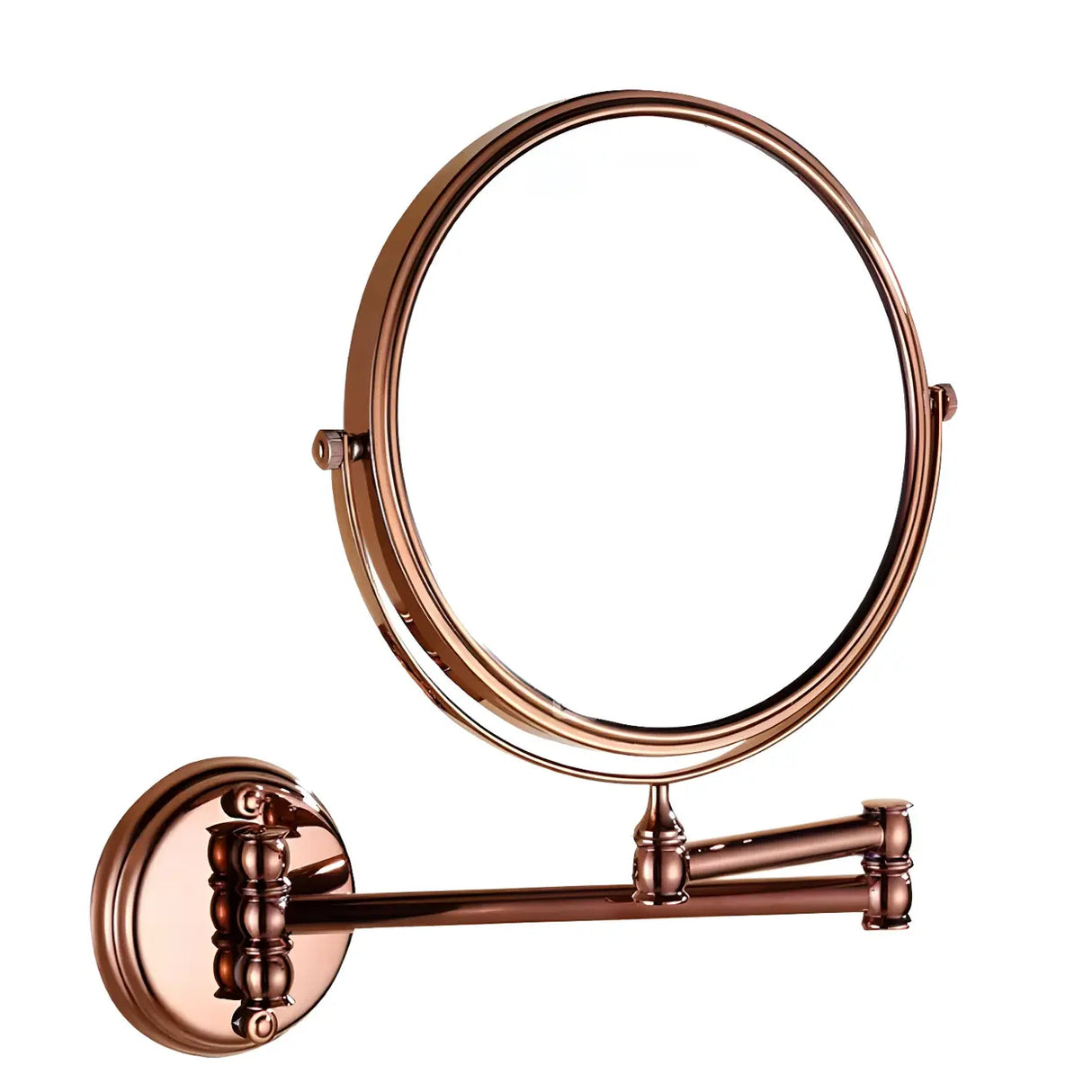 Drill and Screw Mount Round Copper Bathroom Hardware Set Image - 2