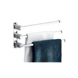 Drill and Screw Mount Square Chrome Bathroom Storage Set Image - 16