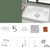 Drop-In Sound Dampening Kitchen Sink with Sponge Holder Image - 11