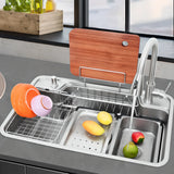 Drop-In Sound Dampening Kitchen Sink with Sponge Holder Image - 15