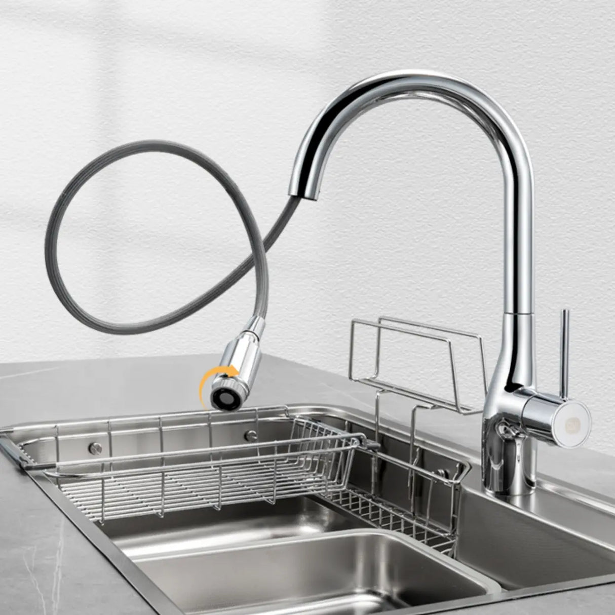 Drop-In Stainless Steel Kitchen Sink with Faucet Holes Image - 10