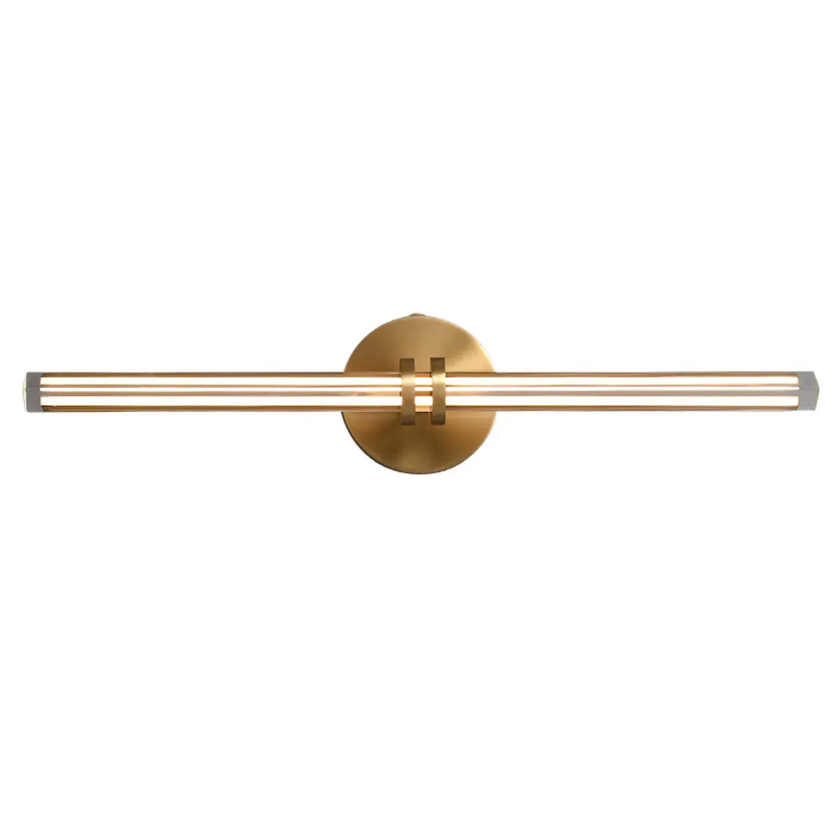 Dual Glass Tubes Gold LED Bathroom Vanity Light  Image - 5