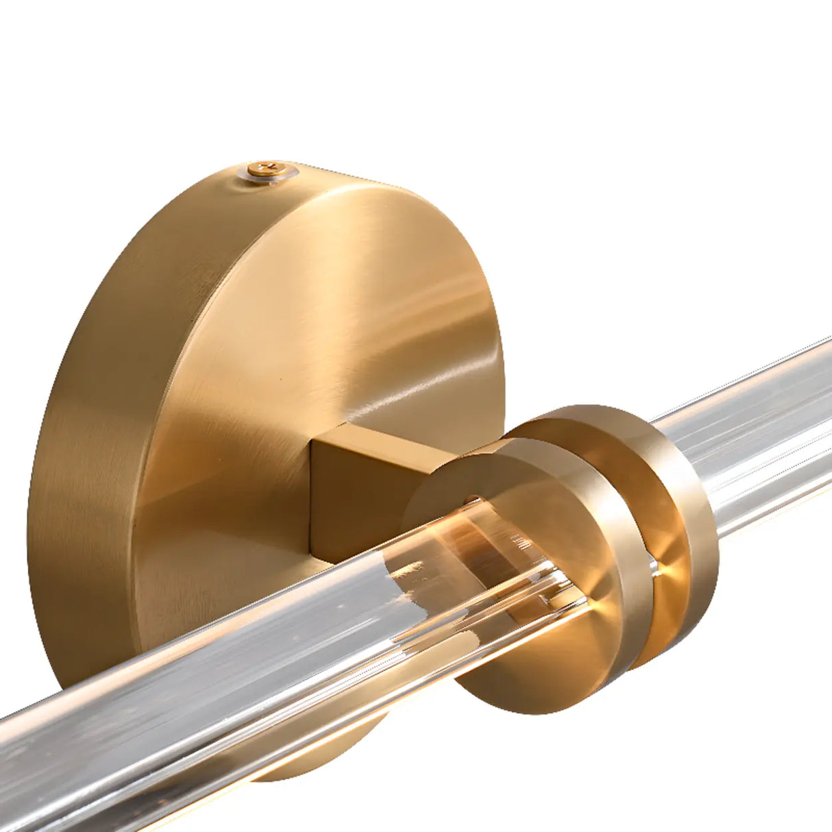 Dual Glass Tubes Gold LED Bathroom Vanity Light  Image - 9