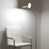 Dual-Head Round Adjustable LED Modern Floor Lamp Image - 10