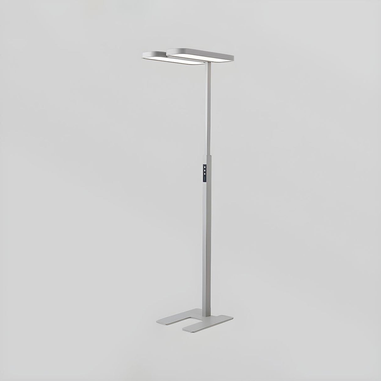 Dual Light Panels Modern Rectangular LED Floor Lamp Image - 2