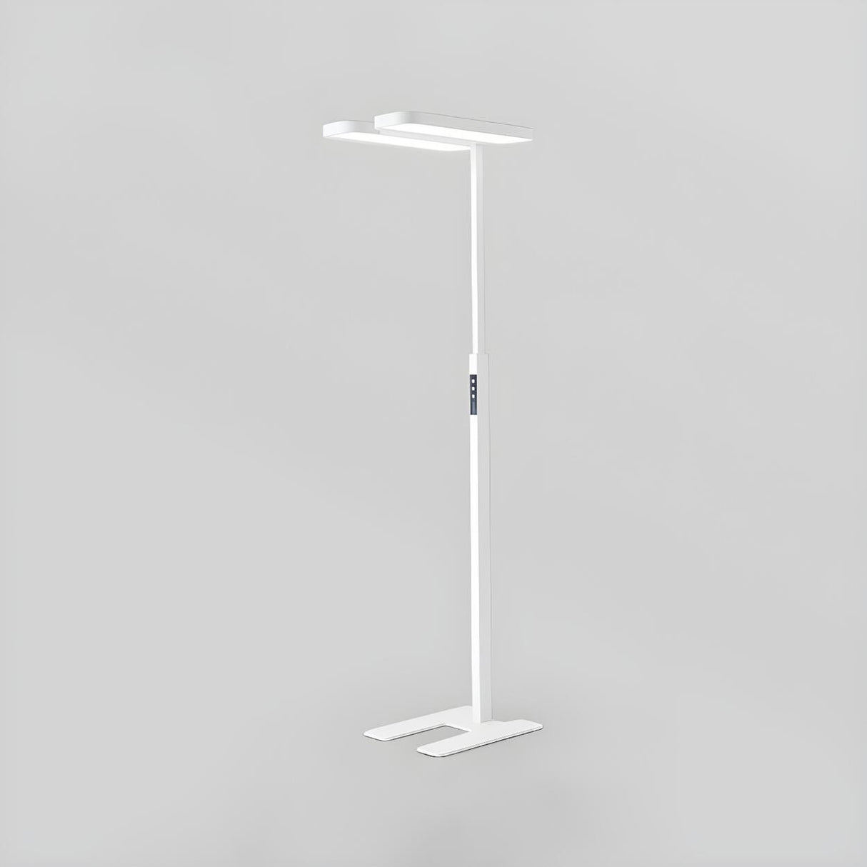 Dual Light Panels Modern Rectangular LED Floor Lamp Image - 3