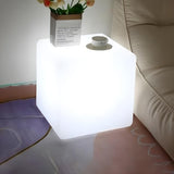 Durable Modern White Square Bedside LED Floor Lamp Image - 6