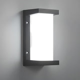 Durable Waterproof Black Square Outdoor Wall Sconce Image - 13