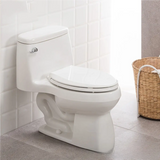 Economical One-Piece Ceramic Siphon White Compact Toilet Image - 4