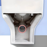 Efficient Elongated Ceramic White Gravity Flush Toilet Image - 5