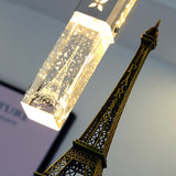 Eiffel Tower Crystal LED Sparkle Crystal Pendant Light Image - 16