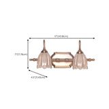 Elegant 3-Light Clear Glass Brass LED Vanity Light  Image - 11