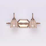 Elegant 3-Light Clear Glass Brass LED Vanity Light  Image - 6