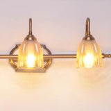 Elegant 3-Light Clear Glass Brass LED Vanity Light  Image - 8