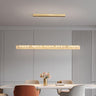 Elegant Adjustable Gold Linear Island Hanging Light Image - 6