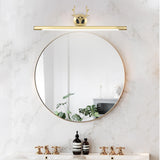 Elegant Antler Gold Linear LED Vanity Mirror Light Image - 1