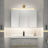 Elegant Antler Gold Linear LED Vanity Mirror Light Image - 3