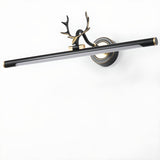 Elegant Antler Gold Linear LED Vanity Mirror Light Image - 7