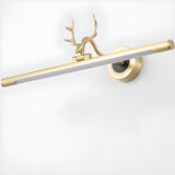 Elegant Antler Gold Linear LED Vanity Mirror Light Image - 8