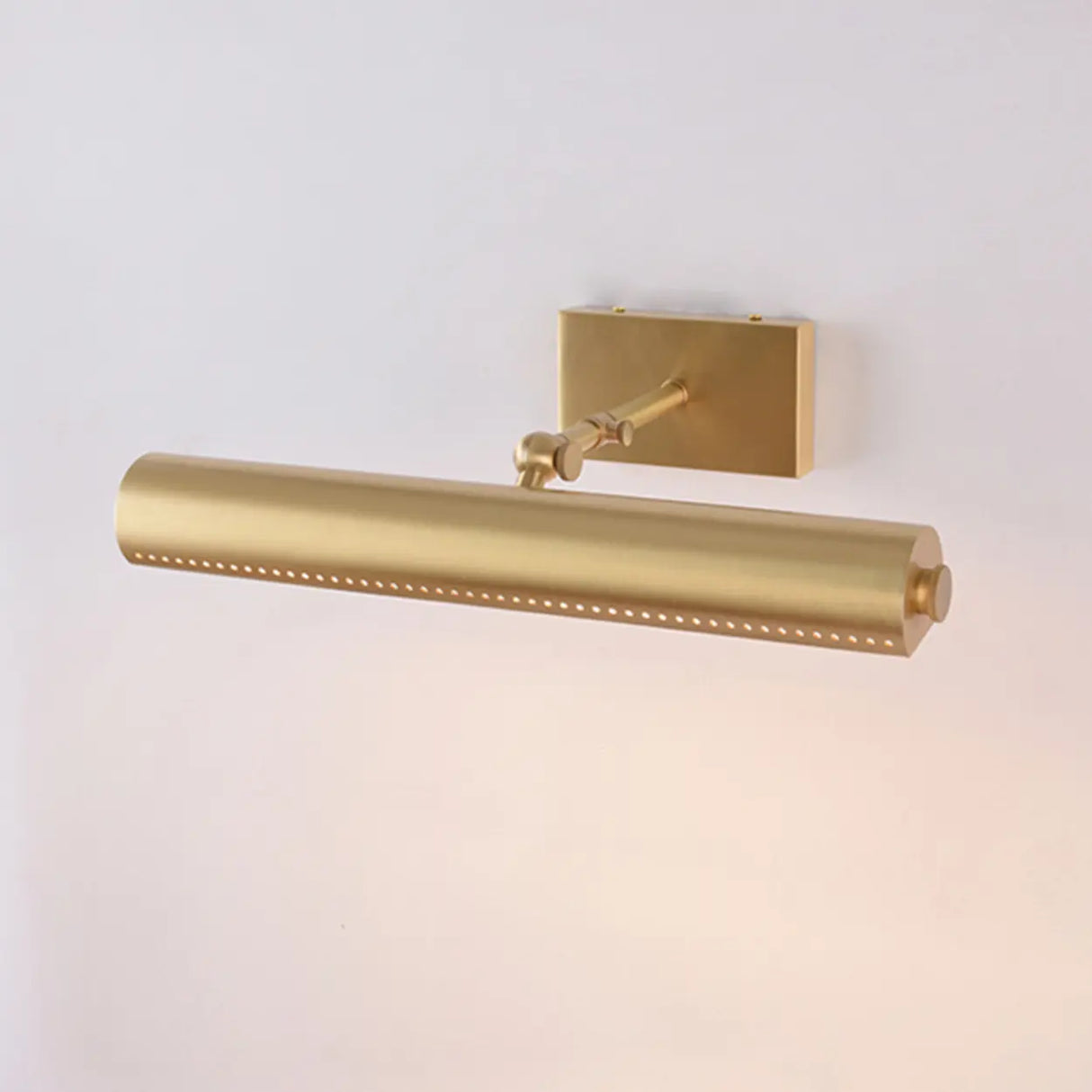 Elegant Beaded Gold Geometric LED Vanity Wall Light Image - 7