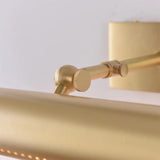 Elegant Beaded Gold Geometric LED Vanity Wall Light Image - 9