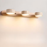 Elegant Beige Stone 3 Light Bathroom Vanity Light Image - 10