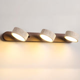 Elegant Beige Stone 3 Light Bathroom Vanity Light Image - 15